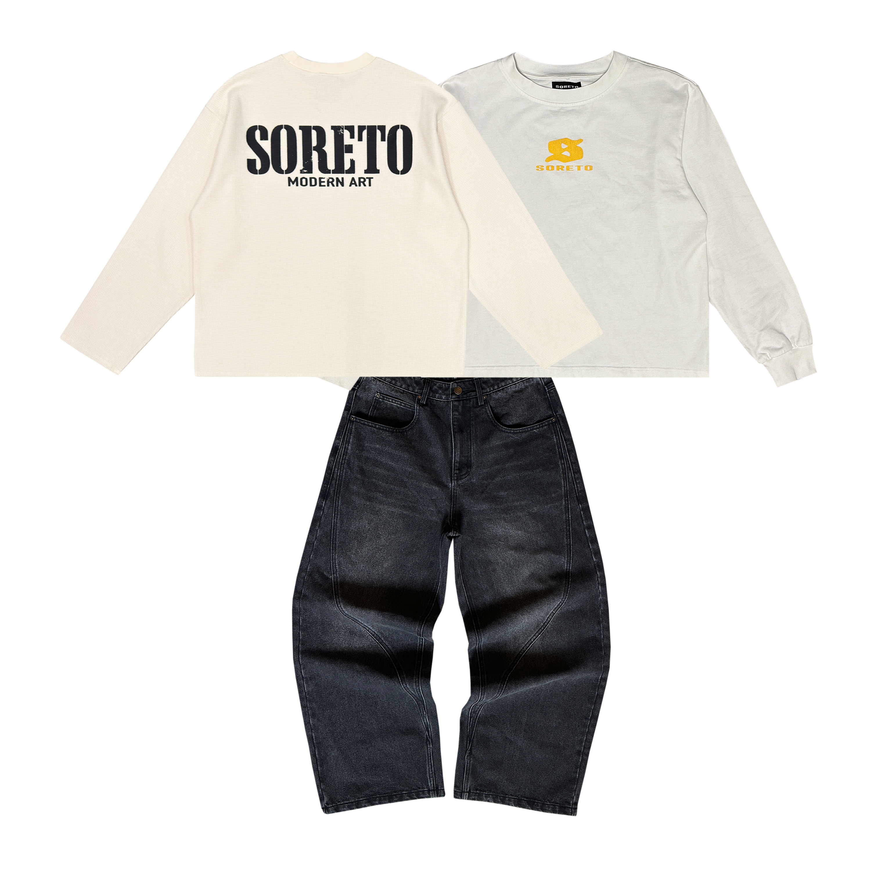 Thermal, Long Sleeve & S'Baggy Denim